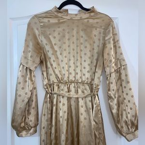 Satin Poka Dot maxi summer dress